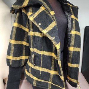 Baby Phat Yellow Plaid Jacket Size XL Vintage Y2K 90's